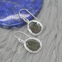 Moss Agate Sterling Silver Earrings, thumbnail 7 of 8