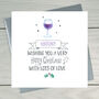 Wine Personalised Christmas Card, thumbnail 2 of 3