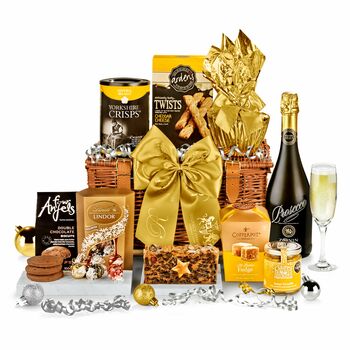 Festive Cracker Christmas Food Hamper With Prosecco, 5 of 5