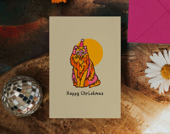 Cute Cat Christmas Card Pack, 7 of 8