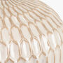 Warm White Textured Glazed Ceramic Table Lamp, thumbnail 9 of 10