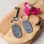 Iron 6th Anniversary Dog Tag Key Ring, thumbnail 7 of 11