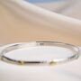 Personalised Sterling Silver Mia Heart Bangle, thumbnail 5 of 7