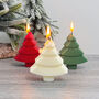 Mini Christmas Tree Candle Festive Table Decor, thumbnail 10 of 11