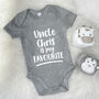 My Uncle Is My Favourite Personalised Babygrow, thumbnail 6 of 10