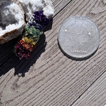 Handmade Resin Zodiac Coasters, 6 of 12
