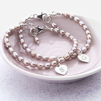 Personalised Silver And Pearl Bracelet For Bridesmaids, 3 of 6