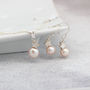 Sterling Silver Star And Pearl Necklace And Earrings, thumbnail 2 of 10