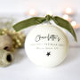 Personalised Baby's First Christmas Bauble, thumbnail 1 of 4