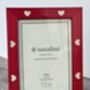 Natalini Red With Cream Hearts Photo Frame, thumbnail 2 of 3
