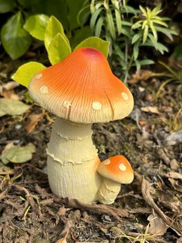 Set Of Four Mushroom Garden Ornaments, 5 of 5