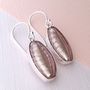 Silver Earrings With Ellipse Of Murano Glass, thumbnail 10 of 12