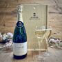 English Sparkling Wine And Glasses Gift, thumbnail 1 of 2