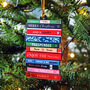 Personalised Books Christmas Tree Decoration, thumbnail 3 of 5