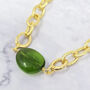 Peridot August Birthstone Statement Pendant Necklace, thumbnail 1 of 6