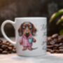 Personalised Dachshund Morning Coffee Pet Dog Gift Mug, thumbnail 1 of 2
