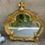 30cm Distressed Gold Baroque Crown Wall Mirror, thumbnail 3 of 6