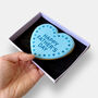 Happy Father's Day Heart Printed Iced Biscuit Father's Day Letterbox Gift, thumbnail 3 of 11
