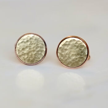 Secret Message Solid Bronze Or Copper Cufflinks, 2 of 10