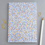Petit Blue Floral Perfect Bound Notebook, thumbnail 1 of 5