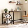 Narrow Side Table Bedside Table With Storage Shelves, thumbnail 4 of 7