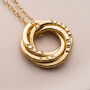 Personalised Yellow Gold Russian Ring Necklace, thumbnail 4 of 8