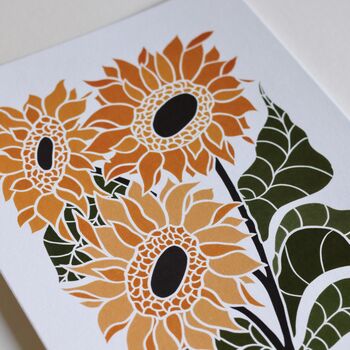 Sunflower Joy Bloom Art Print, 4 of 6