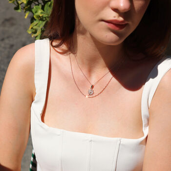 Four Leaf Clover Sterling Silver Necklace, 11 of 11