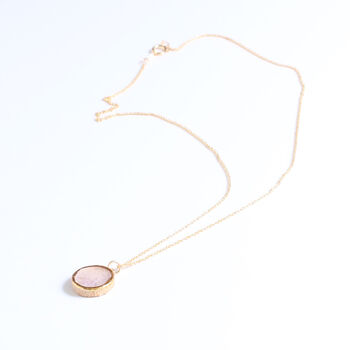 Ceramic, Glass And Gold Small Round Dawn Pendant, 2 of 5