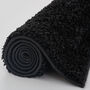 The Rugs Plain Black Shaggy Rug, thumbnail 10 of 12