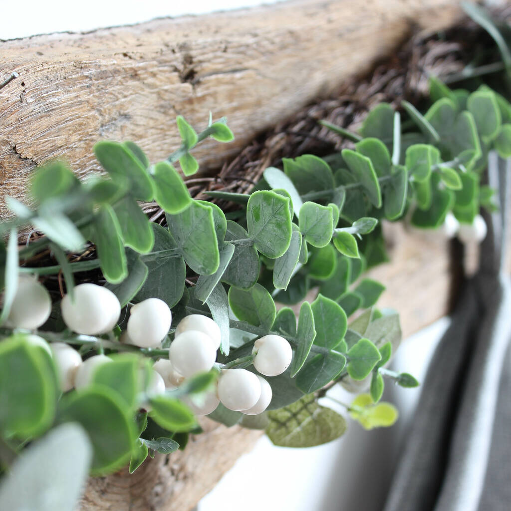 Eucalyptus And White Berry Garland By Marquis & Dawe