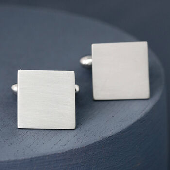 Sterling Silver Secret Message Cufflinks, 8 of 9