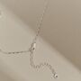 Darcy Pearl Pendant Sterling Silver Necklace, thumbnail 4 of 7