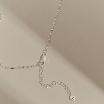 Darcy Pearl Pendant Sterling Silver Necklace, 4 of 7