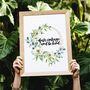 Have Courage And Be Kind Wreath Print, thumbnail 4 of 5