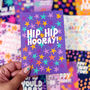 Colourful 'Hip Hip Hooray' Stars Card, thumbnail 1 of 6