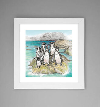 'Rock Penguins' Print, 3 of 3