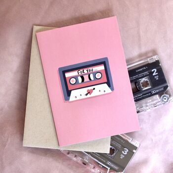 Mix Tape Greetings Card, 3 of 7