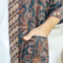 Full Length Black Men’s Kimono Robe, thumbnail 6 of 6