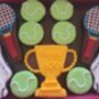Personalised Tennis Biscuit Tin, thumbnail 5 of 6