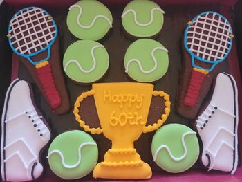Personalised Tennis Biscuit Tin, 5 of 6