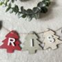Christmas Tree Garland, Wooden Christmas Decoration, thumbnail 6 of 7