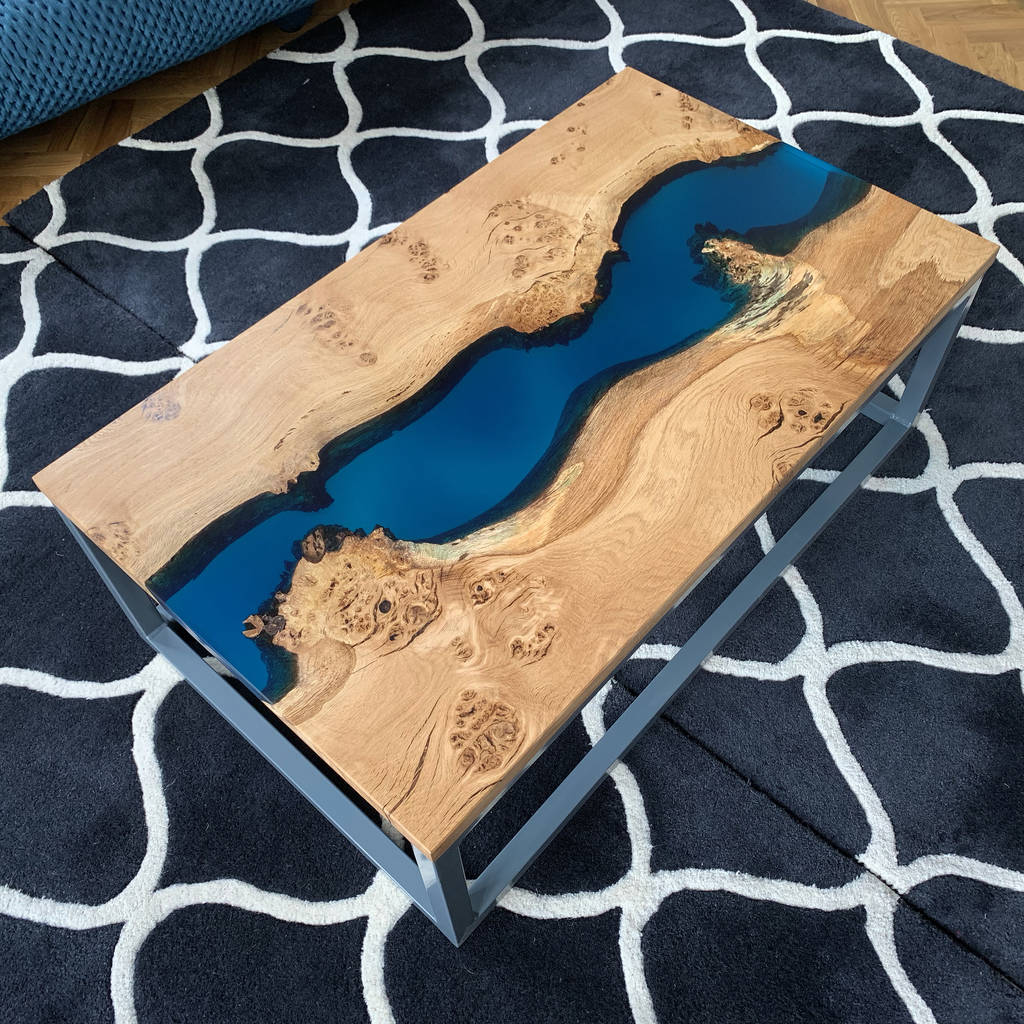 resin river coffee table by revive joinery | notonthehighstreet.com