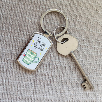 Tea Riffic Dad Keyring | Cup Of Tea Keychain, 4 of 6