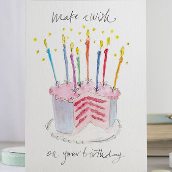 'Make A Wish On Your Birthday' Card, 2 of 3