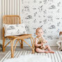 Woodland Creatures Wallpaper In Putty, thumbnail 4 of 7