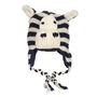 Zebra Hand Knitted Woollen Animal Hat, thumbnail 4 of 4