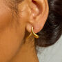 Sycamore Studs In Gold Vermeil, thumbnail 3 of 5