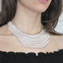 Silver Chain Statement Necklace, thumbnail 1 of 4