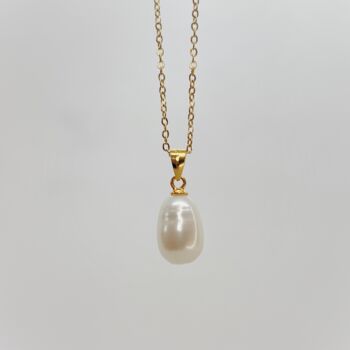 'Liwanag' Radiance Biwa Pearl Pendant Necklace, 7 of 12